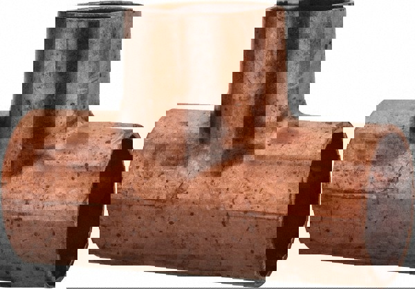 Wrot Copper Pipe Tee: 5/8